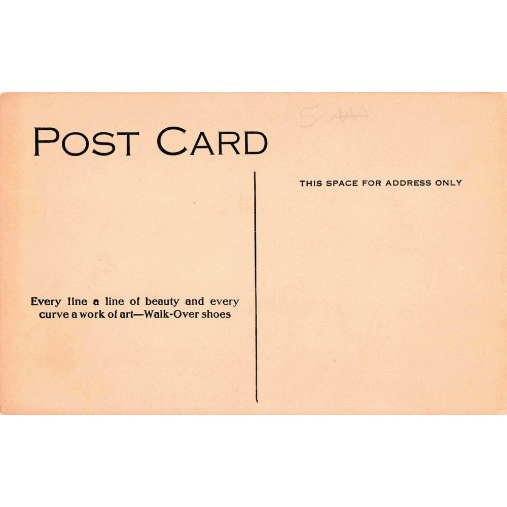 1903 Katharine Pyle Walk-Over Shoes Antique Advertising Postcard Dutch Children - Picture 2 of 2